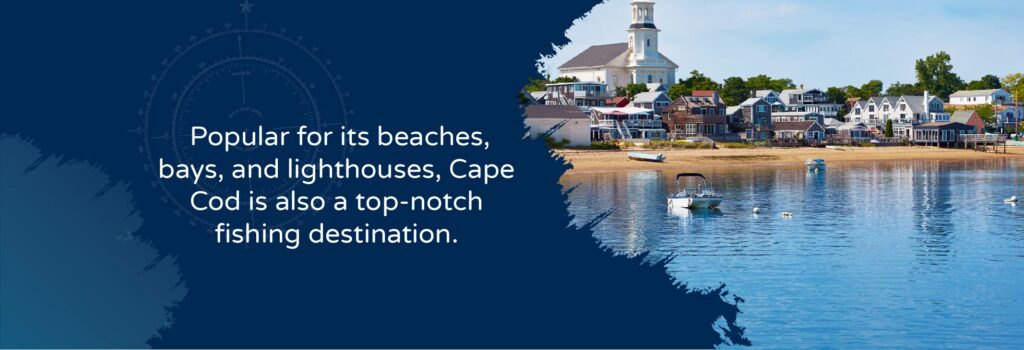 Popular for its beaches, bays, and lighthouses, Cape Cod is also a top-notch fishing destination - Image of Cape Code waterfront