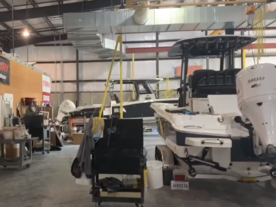 Inside the Crevalle Boats Factory - Boat being built